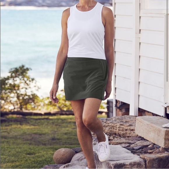 Athleta Women’s Mountain Olive Soho Skort Size 12 - Picture 4 of 10